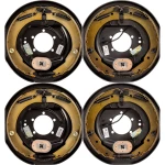 Lippert 12″ manual‑adjust electric brakes with oil‑bath 8‑on‑6.5″ drum hubs, 7K standard / 8K hybrid axle kit, fits Dexter Alko Rockwell