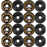 Lippert quad‑axle 12‑inch manual electric brake assemblies with hybrid oil‑bath 8‑on‑6.5 drum hubs, 9/16‑inch studs, 7K/8K Hybrid, Dexter Alko Rockwell compatible
