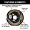 Lippert 12‑inch electric brake assemblies with 6‑on‑5.5 drum hubs and bearing kits, Dexter/Alko/Rockwell compatible for 6K axle
