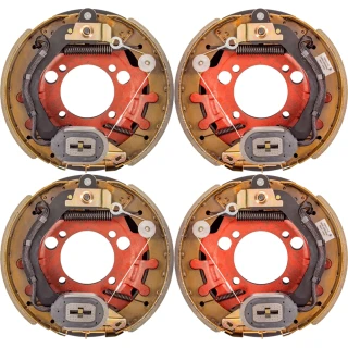 Lippert 8K tandem-axle 12.25×3.38 electric brake assemblies with oil-bath hubs 8-on-6.5, Dexter/Alko compatible