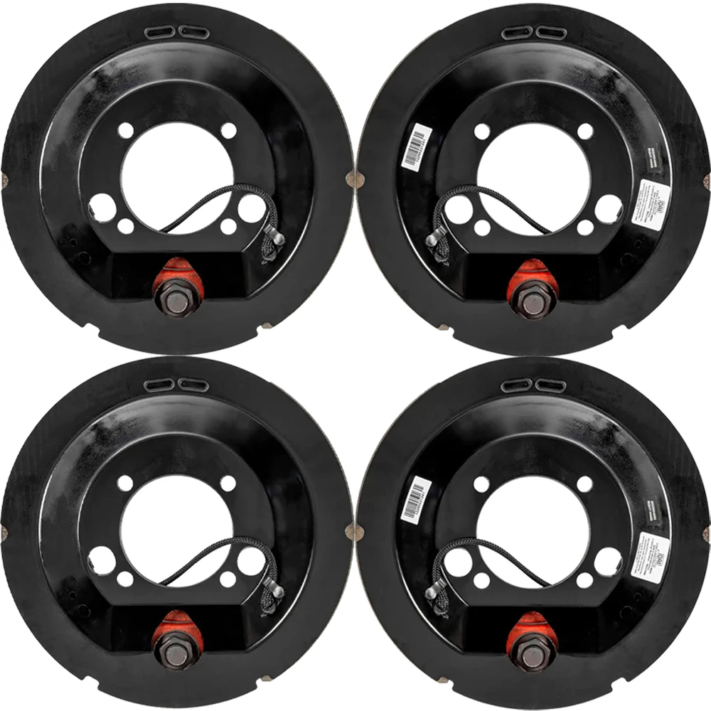 Lippert 8K tandem-axle 12.25×3.38 electric brake assemblies with oil-bath hubs 8-on-6.5, Dexter/Alko compatible