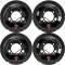 Lippert 8K tandem-axle 12.25×3.38 electric brake assemblies with oil-bath hubs 8-on-6.5, Dexter/Alko compatible