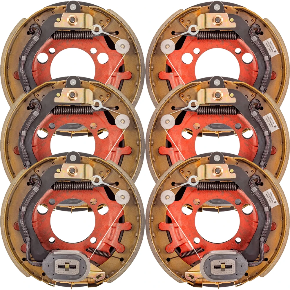 lippert 8k triple-axle electric brake assemblies & oil-bath hub kit dexter alko compatible 8-on-6.5