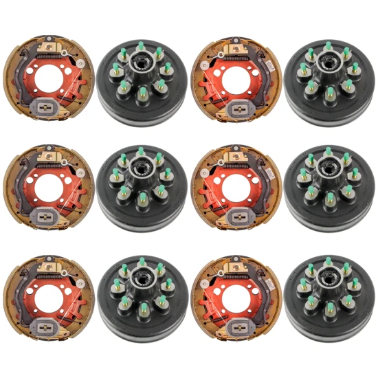 Lippert 8K 12.25×3.38 Brake Assemblies & 8-on-6.5 9/16″ Threaded Hubs Kit – Dexter / Al-Ko