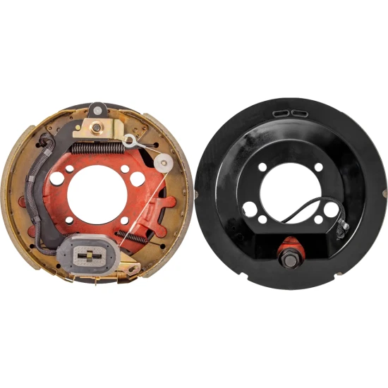Lippert 8K self-adjusting left-hand electric brake and greased hub kit, 8-on-6.5 5/8″ studs, Dexter / Alko / Rockwell compatible