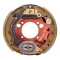 Lippert 8K left-hand 12.25×3.38 electric brake with 8-on-6.5 9/16 stud oil-bath hub / drum trailer bundle compatible with Dexter & Alko