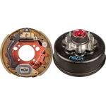 lippert 8k lh 12.25×3.38 self-adjusting brake and 8-on-6.5 grease drum hub kit dexter compatible