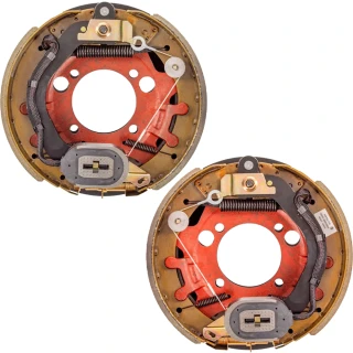 Lippert 8K 12.25×3.38 electric brake assemblies & 8-on-6.5 grease hubs kit