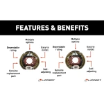 Lippert 12.25 x 3.38 Electric Trailer Brake Assembly Pair 8,000 lbs Replaces Dexter