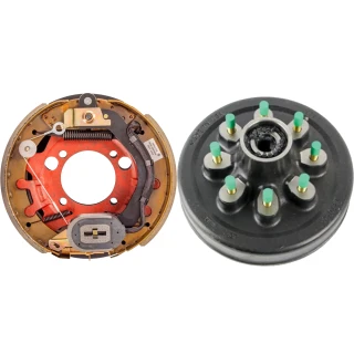 Lippert 8K right-hand 12.25×3.38 electric brake & oil-bath brake hub assembly kit compatible with Dexter, Alko, Rockwell