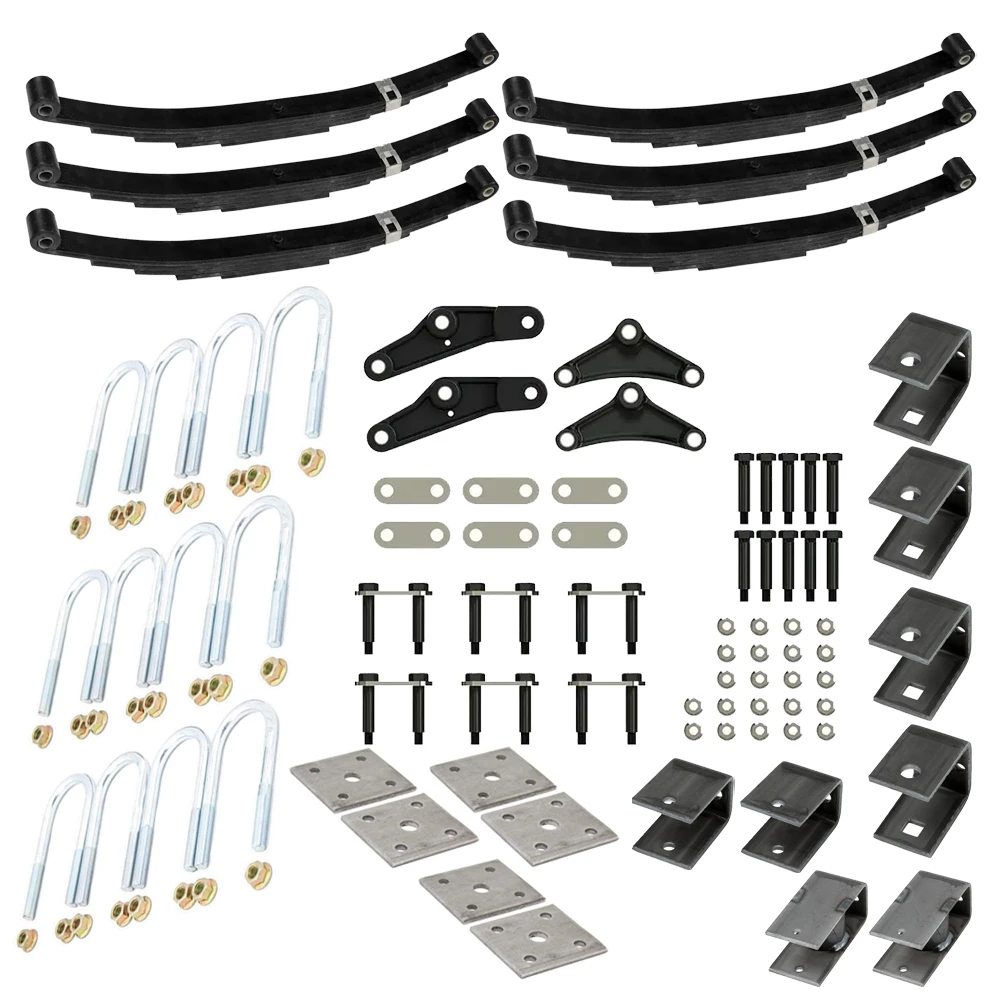 Lippert Triple Axle Suspension Kit – 3" Tube, 3,000 lb Springs, 33" Spacing, Equalizer, Hangers