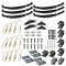 Lippert Triple Axle Suspension Kit, 3" Tube, 33" Spacing, 3K Leaf Springs, Standard Equalizer, Hangers & Hardware