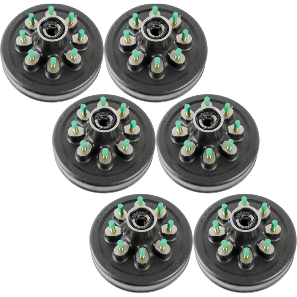 lippert 8k triple-axle electric brake assemblies & oil-bath hub kit dexter alko compatible 8-on-6.5