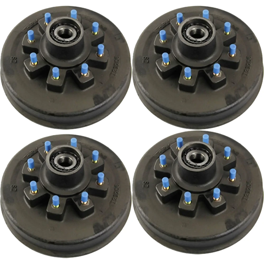 Lippert 8K tandem-axle 12.25×3.38 electric brake assemblies with oil-bath hubs 8-on-6.5, Dexter/Alko compatible