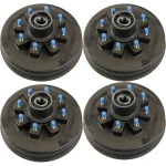 Lippert 8K tandem-axle 12.25×3.38 electric brake assemblies with oil-bath hubs 8-on-6.5, Dexter/Alko compatible