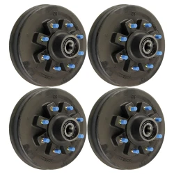 Lippert Tandem 8K Brake Hub Assemblies – 8 on 6.5, 5/8″ Studs, 17.5″ Wheel (Set of 4) – Dexter & Al-Ko Compatible