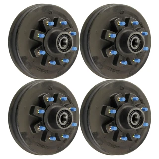 Lippert 8K Brake Hub 4-Pack – Fits Dexter & Al-Ko, 8 on 6.5, 5/8″ Studs, 17.5″ Wheel