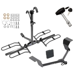 Trailer Tow Hitch For 17-27 Honda CR-V Except Hybrid Class 2 Platform Style 2 Bike Rack Hitch Lock and Cover