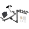 Trailer Tow Hitch w/ 4 Bike Rack For 13-25 Mazda CX-5 2019 Except Diesel Class 2 tilt away adult or child arms fold down carrier w/ Lock and Cover