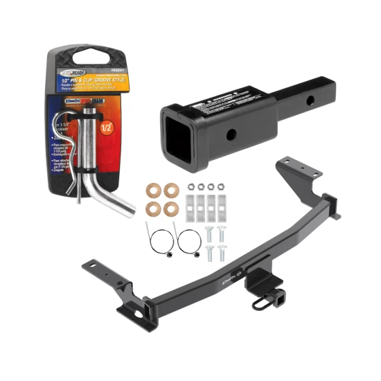 Trailer Tow Hitch For 13-25 Mazda CX-5 2019 Except Diesel Class 2 w/ 2" Adapter and Pin/Clip