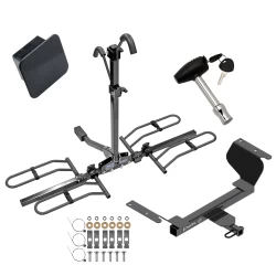 Trailer Tow Hitch For 18-27 Chevy Equinox GMC Terrain Gasoline Class 2 Platform Style 2 Bike Rack Hitch Lock and Cover