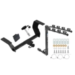 Trailer Tow Hitch w/ 4 Bike Rack For 19-27 Subaru Forester tilt away adult or child arms fold down carrier w/ Lock and Cover
