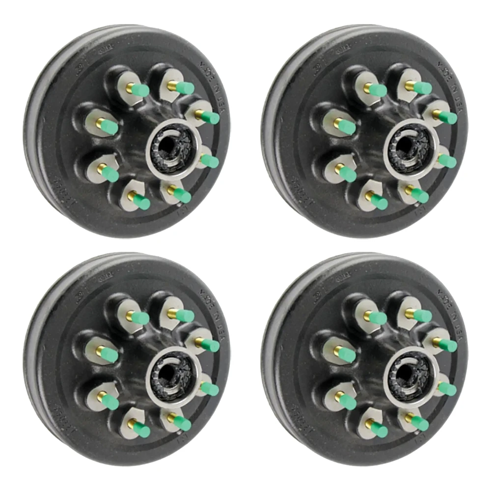 Lippert 8K Threaded Hybrid Trailer Brake Hub Assembly Set of 4 – Fits Dexter, Al-Ko
