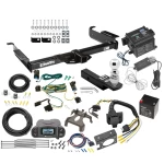 Class 5 2" Receiver Hitch For 03-27 Chevy Express GMC Savana 1500 2500 3500 w/ Tekonsha Prodigy P3 Trailer Brake Control 7-Way RV Wiring Breakaway Battery Charger Complete System 2-5/16" Tow Ball