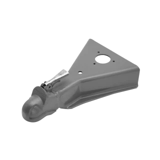 BULLDOG A-Frame Trailer Jack with 15in Sidewind Lift and 12,500lb Cast Head Coupler for 2-5/16in Ball