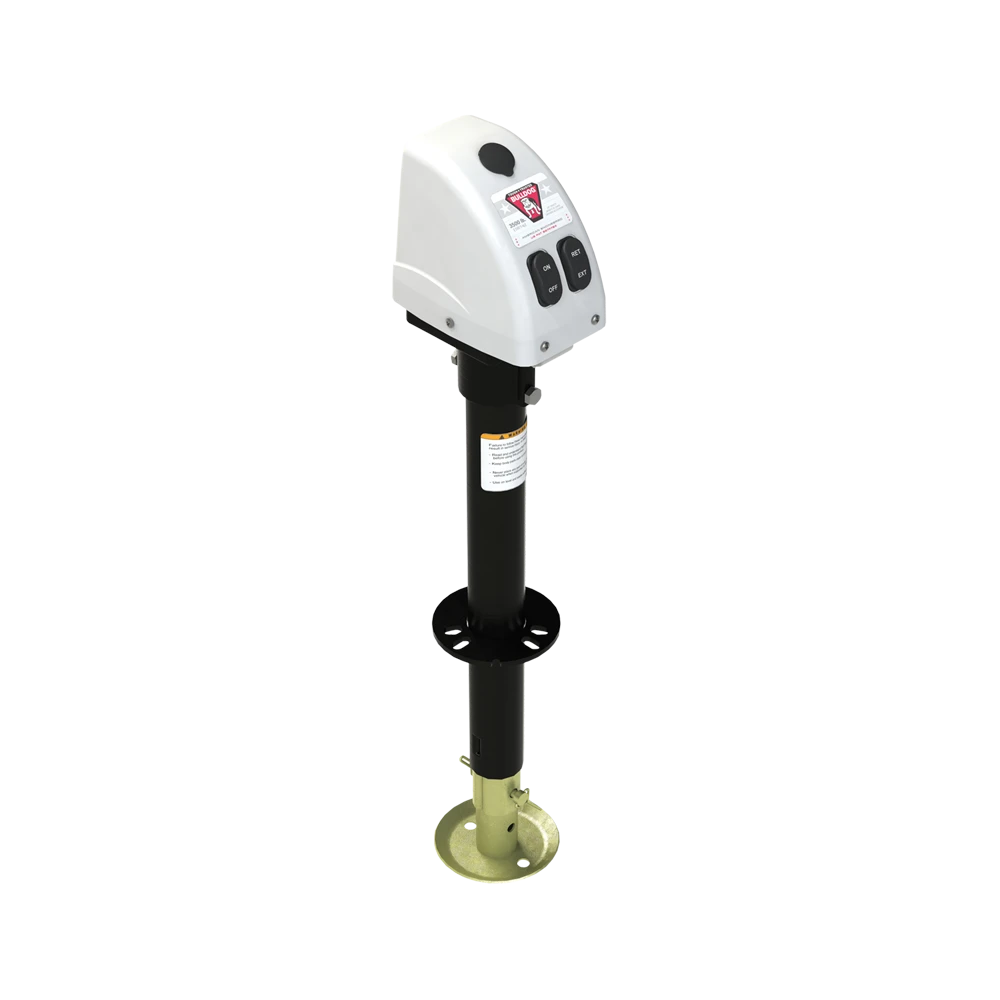Bulldog 3.5K A-Frame Powered Trailer Jack 14-inch Lift with 12.5K Collar-Lok™ Coupler for 2-5/16-inch Ball