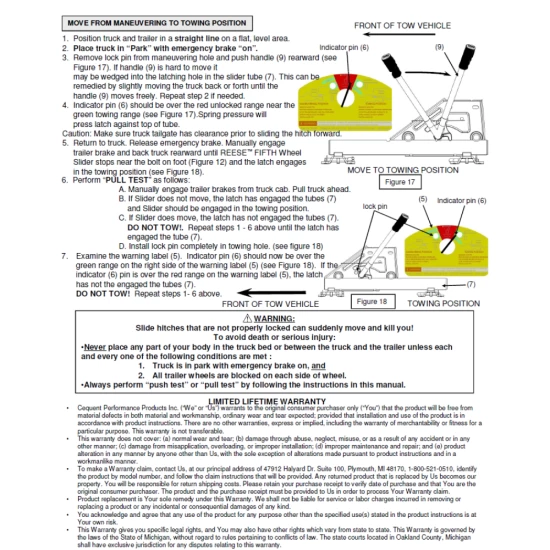 Reese Dual Jaw 16K Fifth Wheel Trailer Hitch w/ Round Tube Slider and Rails For Select Chevy GMC Ford Dodge Ram Trucks Truck Base Rail Kit 5th Wheel Brackets Hardware