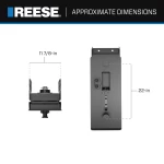Reese Sidewinder Hitch 20K Pin Box 5th Wheel Hitch 69220 Replaces 68220 Fifth Wheel Pin Box Fits Lippert (1621, 1716, 0719), Fabex PB 600 Series, Rhino and Turning Point Bolt Hole Patterns