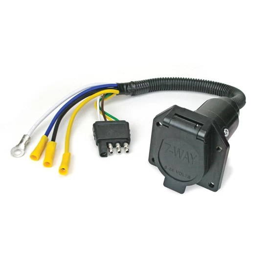 Economy 7 Way RV Trailer Wiring For 03-27 Chevy Express GMC Savana 1500 2500 3500 3 Axles 7 Blade Plug Prong Pin Brake Control Ready