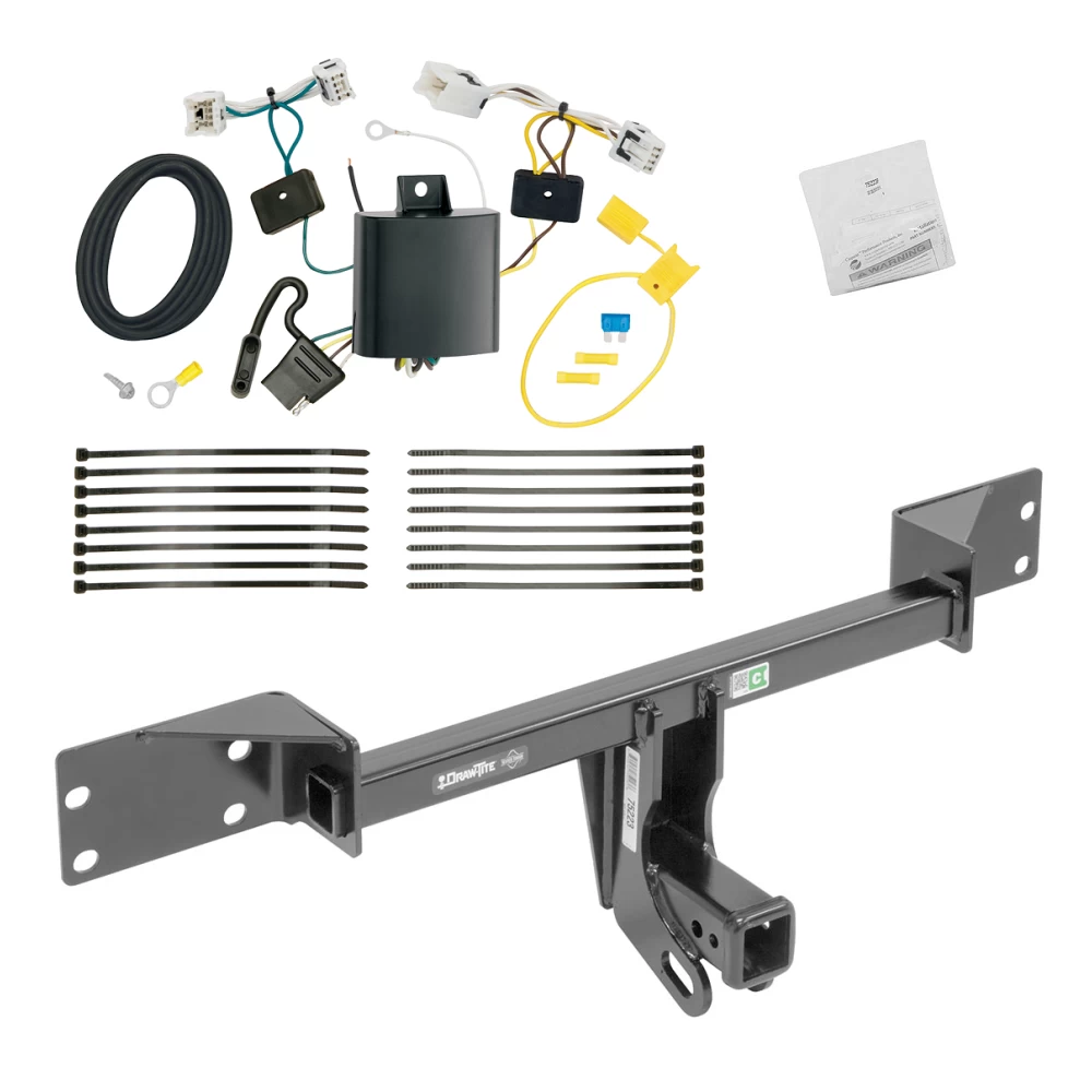 Trailer Tow Hitch For 17-19 INFINITI QX30 Exc Sport w/ Wiring Harness Kit