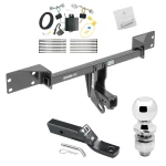 Trailer Tow Hitch For 17-19 INFINITI QX30 Exc Sport Complete Package w/ Wiring and 2" Ball
