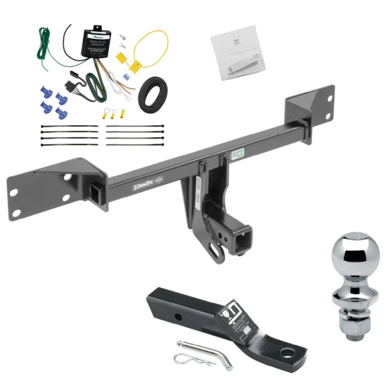 Trailer Tow Hitch For 15-19 Mercedes GLA45 AMG 15-20 GLA250 Complete Package w/ Wiring and 1-7/8" Ball