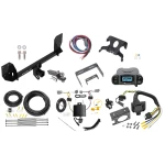 Trailer Hitch Tow Package Prodigy P3 Brake Control For 16-25 Volvo XC90 Recharge w/ 7-Way RV Wiring 2" Drop Mount 2" Ball Class 4 2" Receiver Draw-Tite Tekonsha