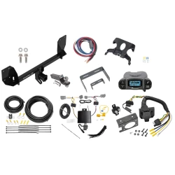 Trailer Hitch Tow Package Prodigy P3 Brake Control For 16-25 Volvo XC90 Recharge w/ 7-Way RV Wiring 2" Drop Mount 2" Ball Class 4 2" Receiver Draw-Tite Tekonsha