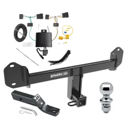 Trailer Tow Hitch For 18-21 BMW X3 All Models Complete Package w/ Wiring and 1-7/8" Ball