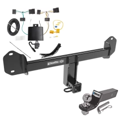 Trailer Tow Hitch For 18-21 BMW X3 All Models Complete Package w/ Wiring and 2" Ball