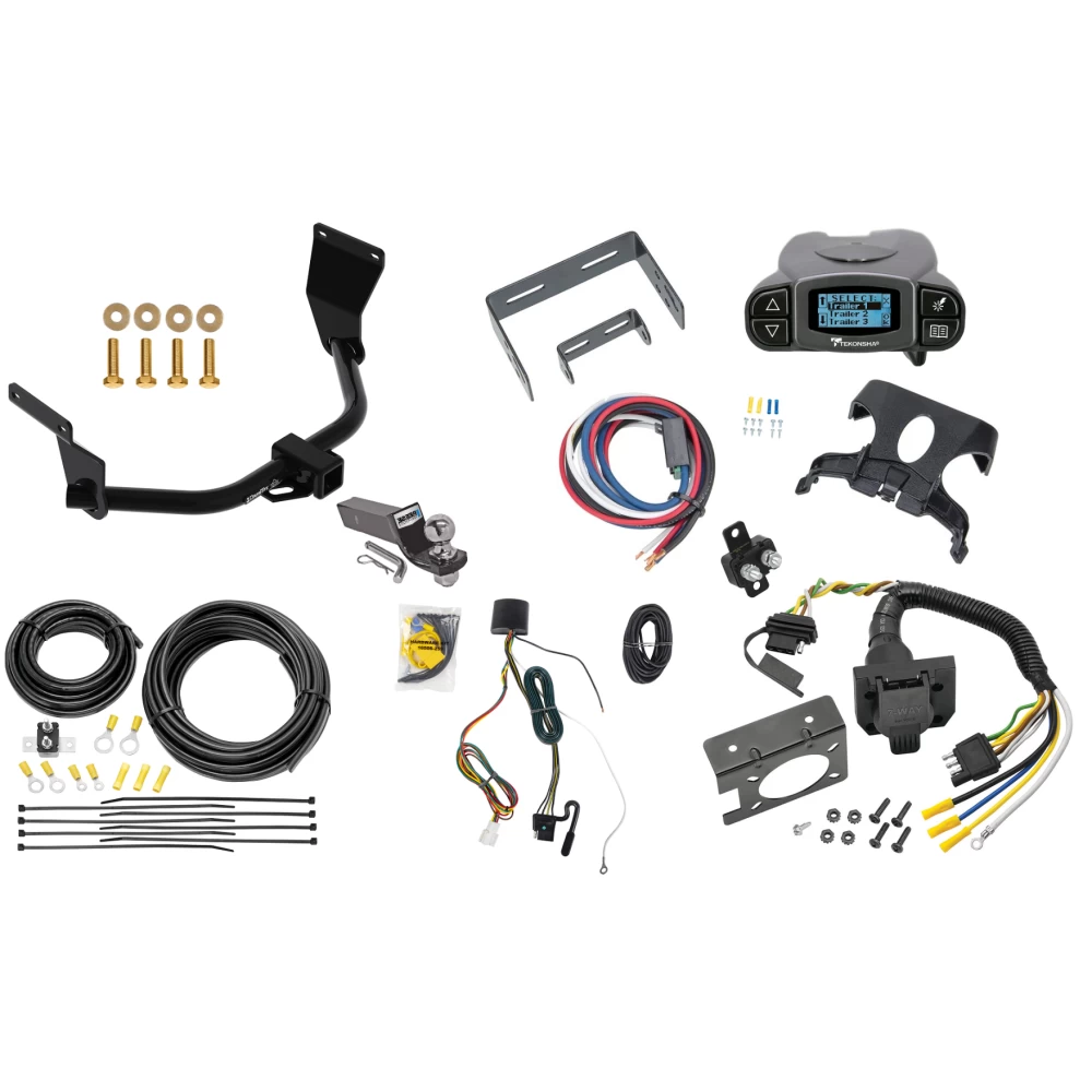 Trailer Hitch Tow Package Prodigy P3 Brake Control For 19-26 Acura RDX All Models w/ 7-Way RV Wiring 2" Drop Mount 2" Ball Class 3 2" Receiver Draw-Tite Tekonsha