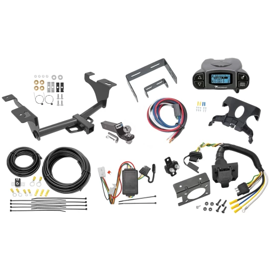 Trailer Hitch Tow Package Prodigy P3 Brake Control For 20-24 Subaru Outback Wagon w/ 7-Way RV Wiring 2" Drop Mount 2" Ball Class 3 2" Receiver Reese Tekonsha
