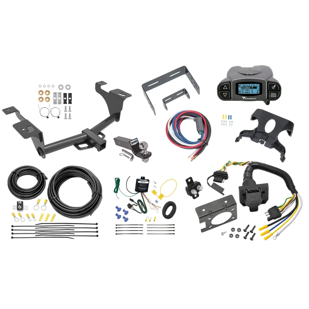 Trailer Hitch Tow Package Prodigy P3 Brake Control For 20-24 Subaru Outback Wagon w/ 7-Way RV Wiring 2" Drop Mount 2" Ball Class 3 2" Receiver Draw-Tite Tekonsha Trailer Hitch Tow Package Prodigy P3 Brake Control For 20-24 Subaru Outback Wagon w/ 7-Way RV Wiring 2" Drop Mount 2" Ball Class 3 2" Receiver Draw-Tite Tekonsha