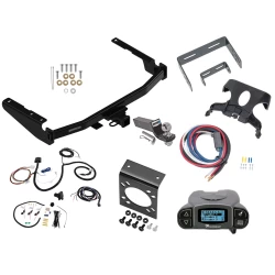 Trailer Hitch Tow Package Prodigy P3 Brake Control For 20-26 Toyota Highlander (Excluding XSE) w/ 7-Way RV Wiring 2" Drop Mount 2" Ball Class 4 2" Receiver Draw-Tite Tekonsha