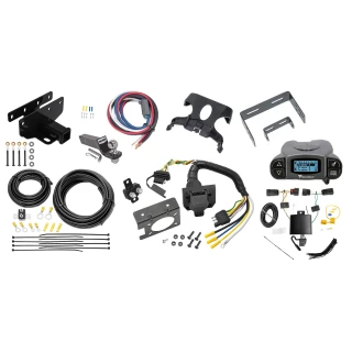 Trailer Hitch Tow Package Prodigy P3 Brake Control For 18-27 Jeep Wrangler JL All Models w/ 7-Way RV Wiring 2" Drop Mount 2" Ball Class 3 2" Receiver Draw-Tite Tekonsha