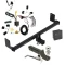 Trailer Tow Hitch For 22-23 Hyundai Kona Deluxe Package Wiring 2" Ball Mount and Lock