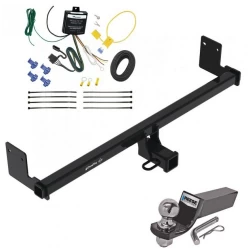 Trailer Tow Hitch For 18-23 Hyundai Kona Complete Package w/ Wiring and 2" Ball