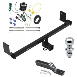 Trailer Tow Hitch For 18-23 Hyundai Kona Class 3 2" Receiver Complete Package w/ Wiring and 1-7/8" Ball