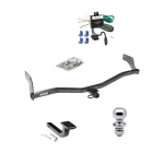 Reese Trailer Tow Hitch For 06-11 KIA Rio5 Hyundai Accent Hatchback Complete Package w/ Wiring Draw Bar and 2" Ball