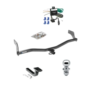 Reese Trailer Tow Hitch For 06-11 KIA Rio5 Hyundai Accent Hatchback Complete Package w/ Wiring Draw Bar and 1-7/8" Ball